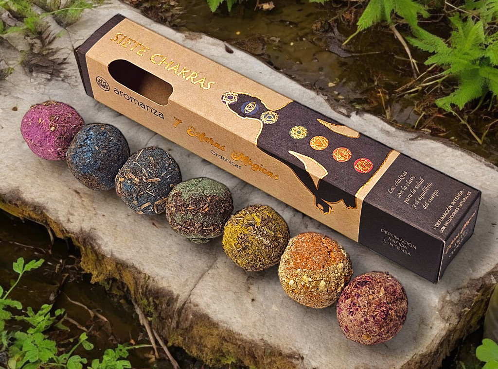 ESFERAS ORGANICAS AROMANZA 7 CHAKRAS