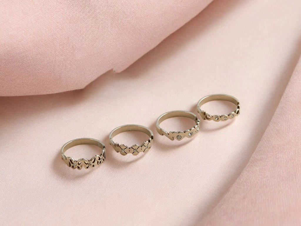 ANILLO ACERO CON FORMA Y STRASS X 1