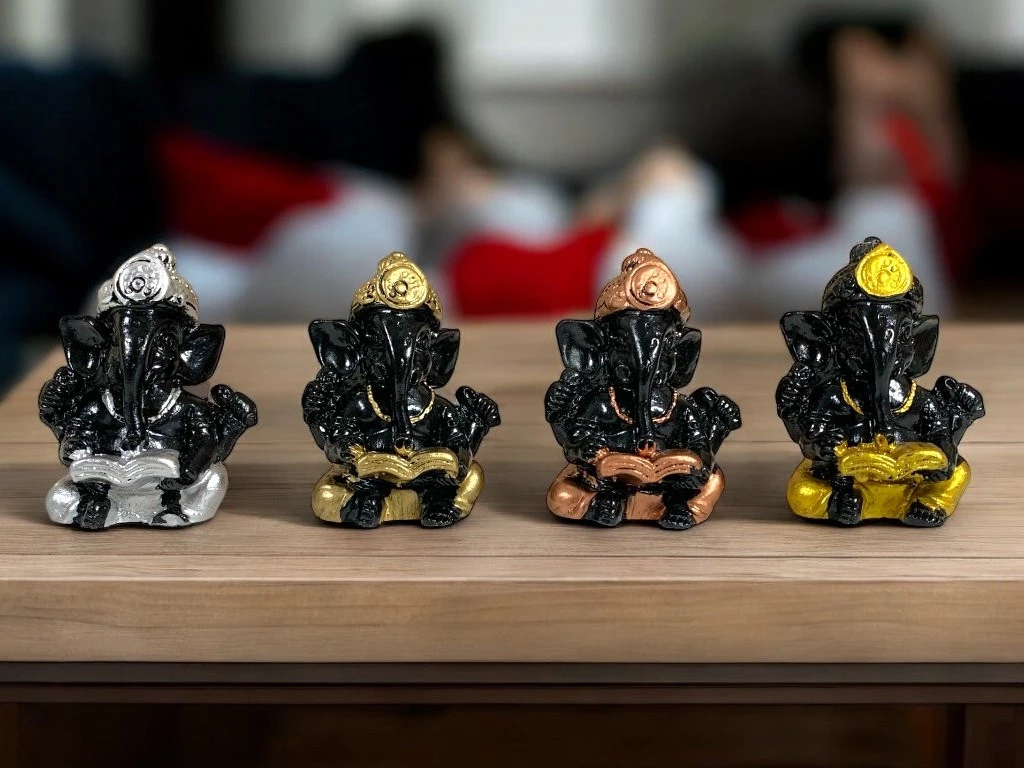 SET X 4 GANESH ORO/PLATA/COBRE/BRONCE