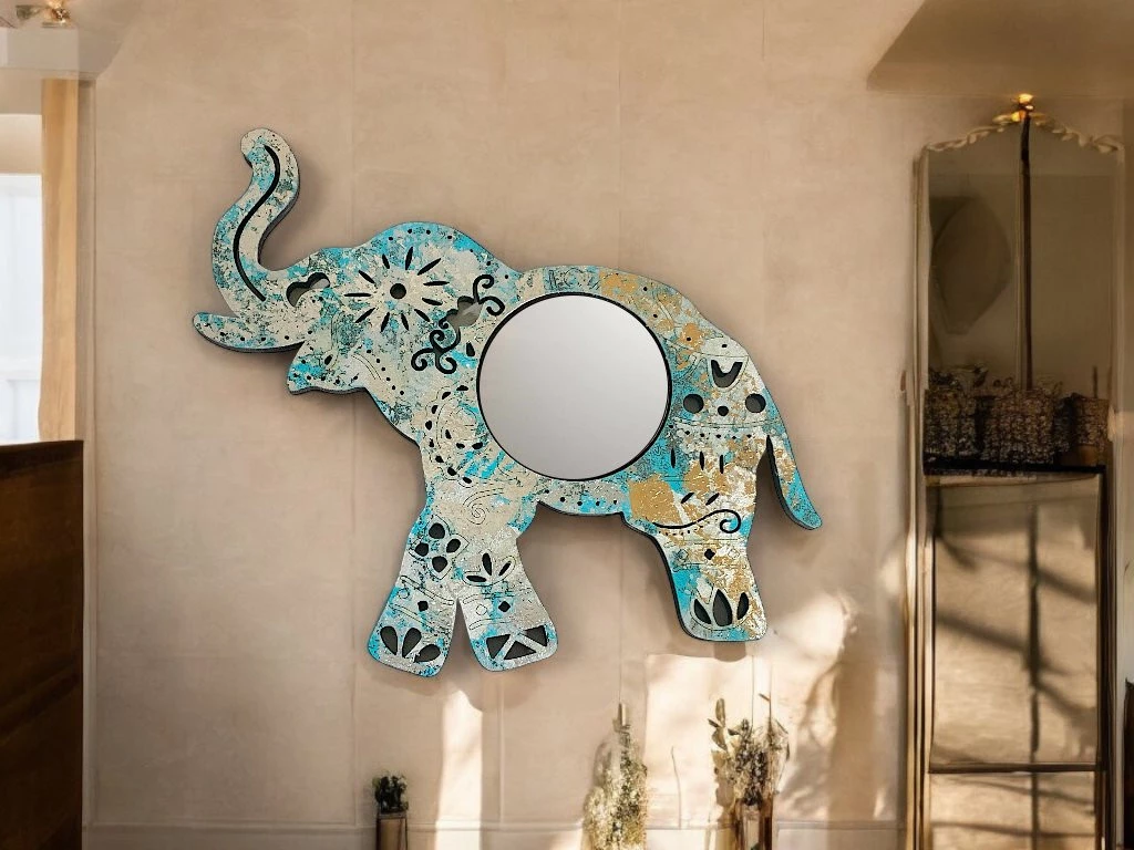 ESPEJO ELEFANTE DECO 30CM