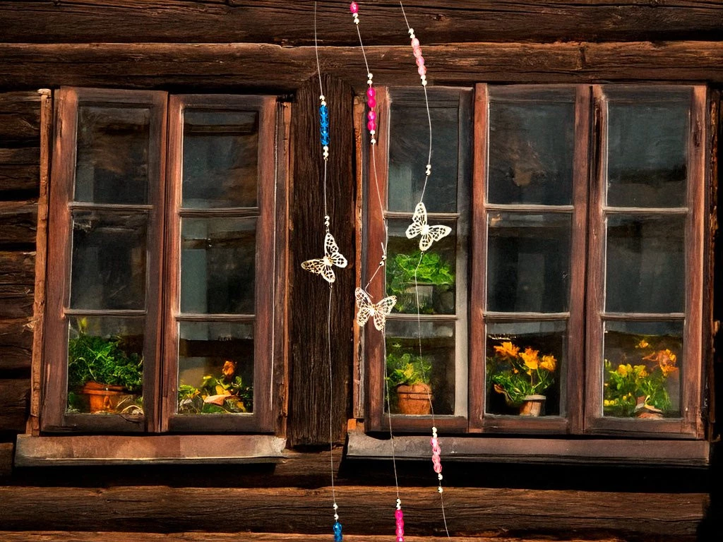 COLGANTE ARMONIZADOR MARIPOSA CHICA 70CM
