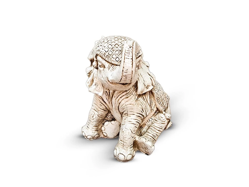 ELEFANTE BEBE SENTADO RESINA 42CM