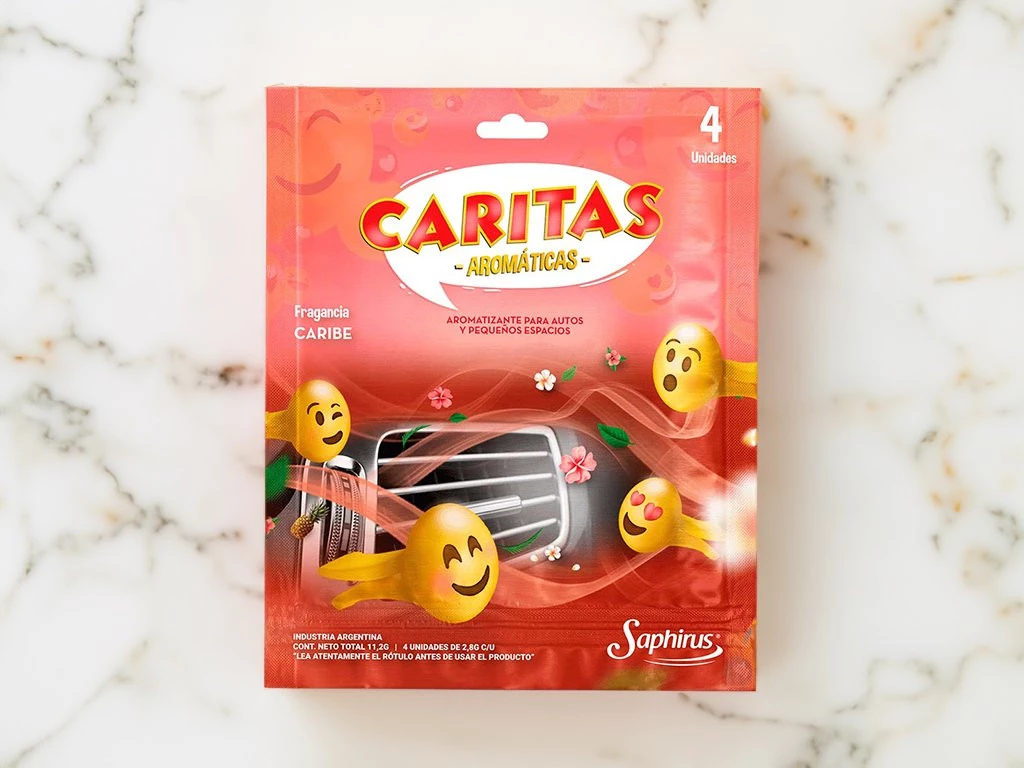 CARITAS AROMATICAS SAPHIRUS (SOBRE 2 UNIDADES ) X 12