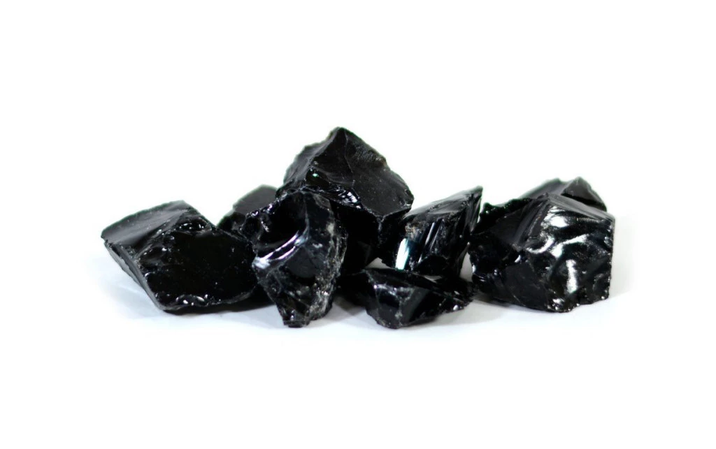 PIEDRA OBSIDIANA EN BRUTO X 100GR