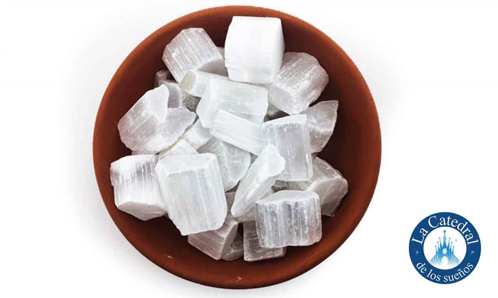 PIEDRA SELENITA BRUTO 100G