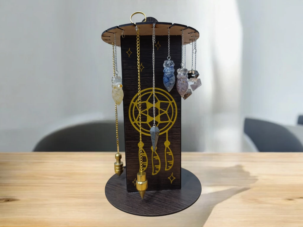 EXHIBIDOR DE PENDULOS REDONDO MDF DECO