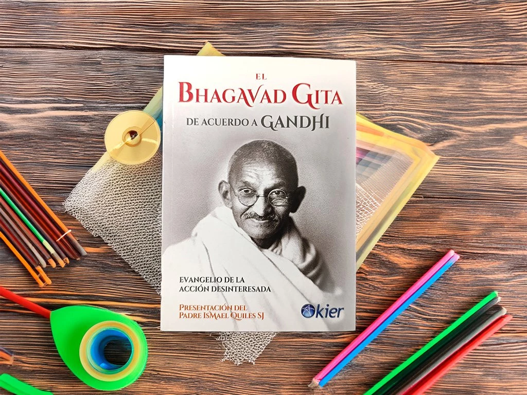 LIBRO BHAGAVAD GITA DE ACUERDO A GANDHI - ANONIMO (C)