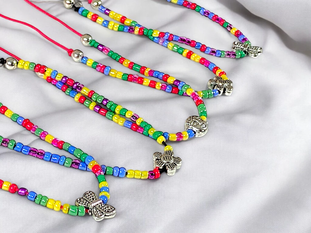 PULSERA HILO MULTICOLOR FELICIDAD X 5